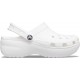 CROCS - Women's Classic Platform Clog - White