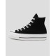 CONVERSE- Womens Chuck Taylor All Star Canvas Lift High Top Black