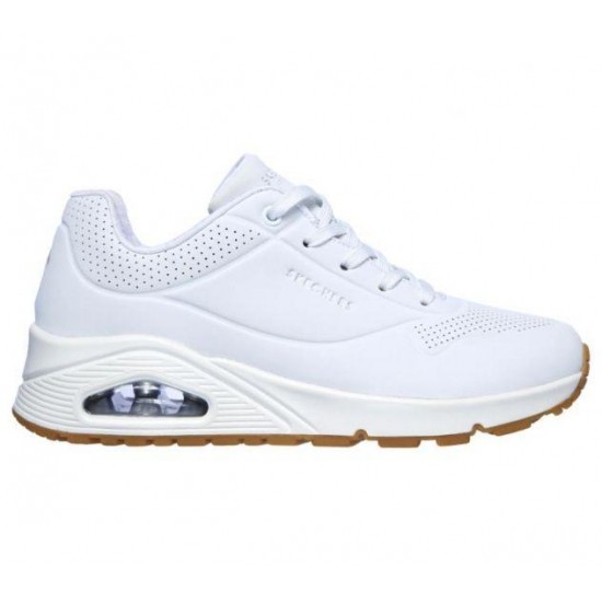 SKECHERS - WOMEN'S UNO - STAND ON AIR WHITE-73690-WHT